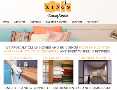 Cleaning business website