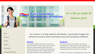 College Admissions Advisor website